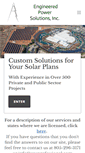 Mobile Screenshot of engineeredpowersolutions.com