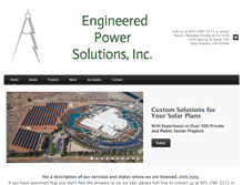 Tablet Screenshot of engineeredpowersolutions.com